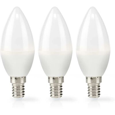Nedis Ampolleta LED Ahorro Energía E14 Blanco Cálido 2700K 4.9W Nedis Ampolleta LED Ahorro Energía E14 Blanco Cálido 2700K 4.9W