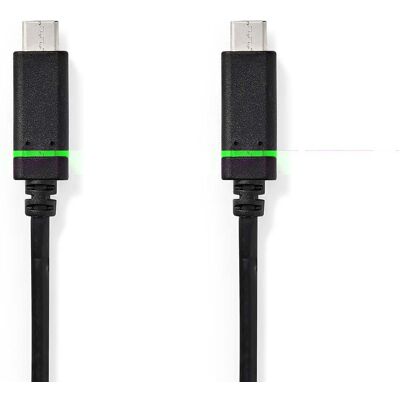 Nedis USB-C Kabel 2m USB 3.2 Gen 1 Svart Nedis USB-C Kabel 2m USB 3.2 Gen 1 Svart