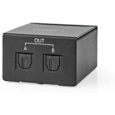 Nedis Black TosLink Audio Splitter - Audio Splitter Nedis Black TosLink Audio Splitter - Audio Splitter