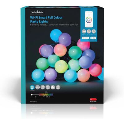 Nedis Marque Modèle Bande lumineuse RGB+ intelligente 10m - Éclairage décoratif - Publicité Nedis Marque Modèle Bande lumineuse RGB+ intelligente 10m - Éclairage décoratif - Publicité