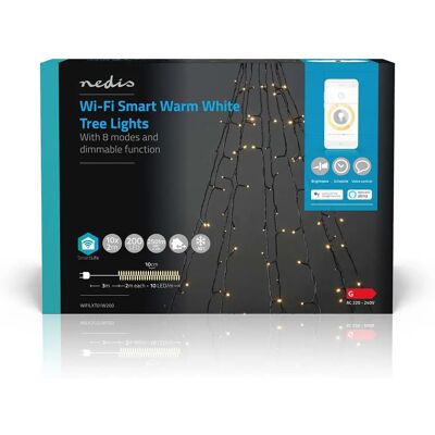 Nedis SmartLight Cadena Decorativa Wi-Fi - Blanco Cálido - 200 Bombillas Nedis SmartLight Cadena Decorativa Wi-Fi - Blanco Cálido - 200 Bombillas