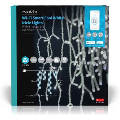 Nedis SmartWhite LED Eiszapfenlichter - Dekorationsbeleuchtung Nedis SmartWhite LED Eiszapfenlichter - Dekorationsbeleuchtung