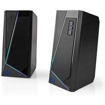 Haut-parleur Nedis GSPR31020BK - Stéréo, RGB, 18W - Publicité Haut-parleur Nedis GSPR31020BK - Stéréo, RGB, 18W - Publicité