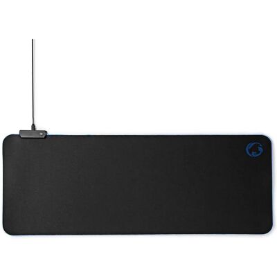 Tapis de souris gaming Nedis - Caoutchouc / Microfibre - Noir - Publicité Tapis de souris gaming Nedis - Caoutchouc / Microfibre - Noir - Publicité