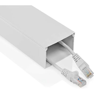 Nedis Kabelhanteringsrör - Vit - 1100mm - Max 40mm kabeltjocklek - Kabelkanal Nedis Kabelhanteringsrör - Vit - 1100mm - Max 40mm kabeltjocklek - Kabelkanal