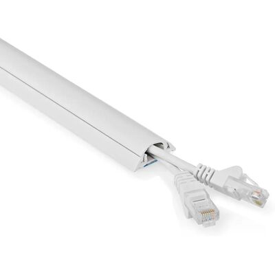 Nedis Kabelmanagement - 0,50m PVC Weiß - Kabelkanal Nedis Kabelmanagement - 0,50m PVC Weiß - Kabelkanal