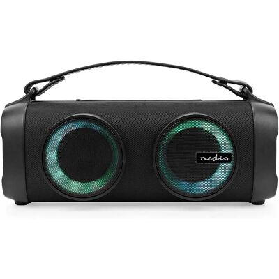 Caixa de som Bluetooth portátil Nedis - Preto - 24W - TWS Caixa de som Bluetooth portátil Nedis - Preto - 24W - TWS