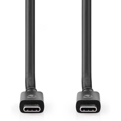 Câble USB-C Nedis 2m Cyan USB 4.0 Gen 2x2 - Supporte 8K, 20Gbps - Publicité Câble USB-C Nedis 2m Cyan USB 4.0 Gen 2x2 - Supporte 8K, 20Gbps - Publicité