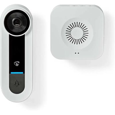 Nedis Weiße Wi-Fi Video Türklingel Kit - Video Gegensprechanlage, 1536x1536 HD, IP65, App Android iOS Nedis Weiße Wi-Fi Video Türklingel Kit - Video Gegensprechanlage, 1536x1536 HD, IP65, App Android iOS