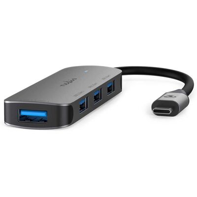 Nedis CCGB64220GY01 USB Hub - 4 Ports - Grey - USB 3.2 Gen 1 Nedis CCGB64220GY01 USB Hub - 4 Ports - Grey - USB 3.2 Gen 1