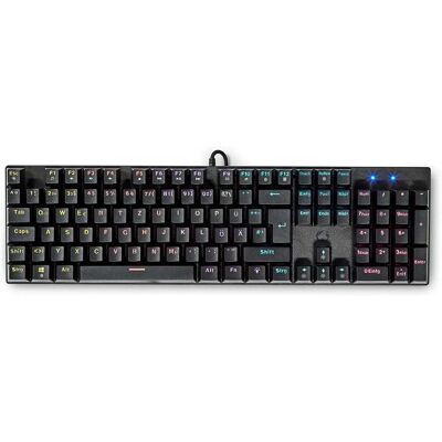 Nedis Gaming Tastatur - German DE Layout - RGB LED - Mechanisch - Schwarz Nedis Gaming Tastatur - German DE Layout - RGB LED - Mechanisch - Schwarz