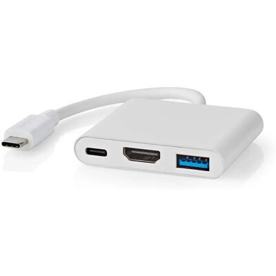 Nedis CCGB64770WT01 Laptop-Dock - USB-C Weiß Nedis CCGB64770WT01 Laptop-Dock - USB-C Weiß