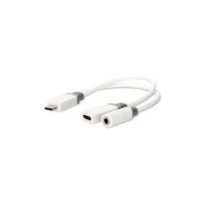 Nedis USB-C Adapter - 0,1m, Vit, USB 2.0, Ljud & Laddning Nedis USB-C Adapter - 0,1m, Vit, USB 2.0, Ljud & Laddning