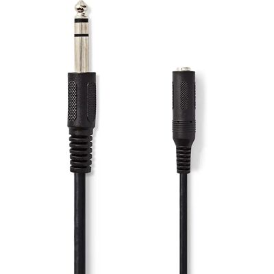 Câble audio Nedis CAGL23050BK50 - 5 m - Noir - Publicité Câble audio Nedis CAGL23050BK50 - 5 m - Noir - Publicité