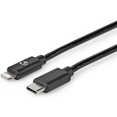Nedis CCGL39650BK10 Lightning-kabel - 1 m - Svart Nedis CCGL39650BK10 Lightning-kabel - 1 m - Svart