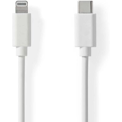 Nedis Lightning-kabel - 1m Vit - USB 2.0 - Lightning Apple Nedis Lightning-kabel - 1m Vit - USB 2.0 - Lightning Apple
