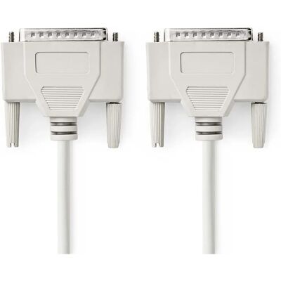 Nedis CCGL52100IV20 - Seriell Kabel - Elfenbein - 2m - DB-25 Nedis CCGL52100IV20 - Seriell Kabel - Elfenbein - 2m - DB-25