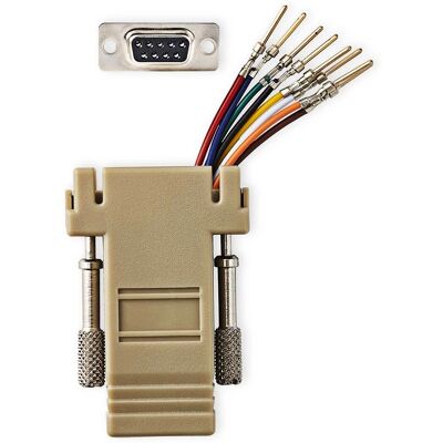 Adaptador serial D-Sub para RJ45, Marfim Adaptador serial D-Sub para RJ45, Marfim