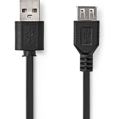 Nedis CCGL60010BK10 USB-kaapeli - 1m USB 2.0 Musta Nedis CCGL60010BK10 USB-kaapeli - 1m USB 2.0 Musta