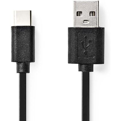 Nedis USB Kabel - USB 2.0 - 1 m - Schwarz - USB A auf USB C - Schnelle Datenübertragung Nedis USB Kabel - USB 2.0 - 1 m - Schwarz - USB A auf USB C - Schnelle Datenübertragung