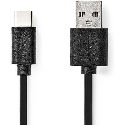 Nedis USB-Kabel - 2m - USB 2.0 - USB-A auf USB-C - Schwarz Nedis USB-Kabel - 2m - USB 2.0 - USB-A auf USB-C - Schwarz