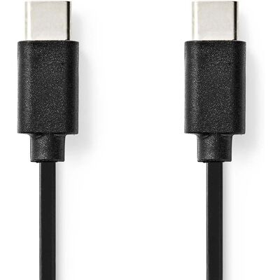 Cablu USB C Nedis 1m - USB 2.0 - Negru Cablu USB C Nedis 1m - USB 2.0 - Negru
