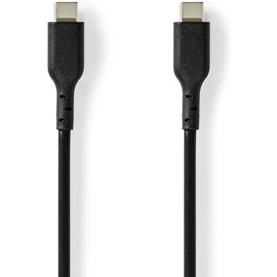 Nedis USB-kabel - USB 2.0 - 2 m - Svart - USB-C Nedis USB-kabel - USB 2.0 - 2 m - Svart - USB-C