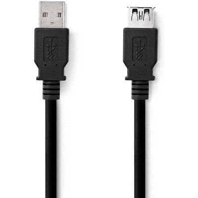 Nedis USB-kaapeli - 1m - Musta - USB 3.2 Gen 1 Nedis USB-kaapeli - 1m - Musta - USB 3.2 Gen 1