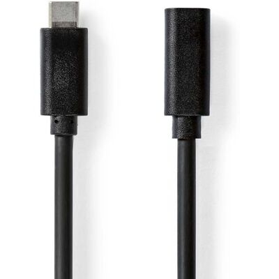 Nedis USB-kabel - 1m, USB 3.2, USB-C, Svart Nedis USB-kabel - 1m, USB 3.2, USB-C, Svart
