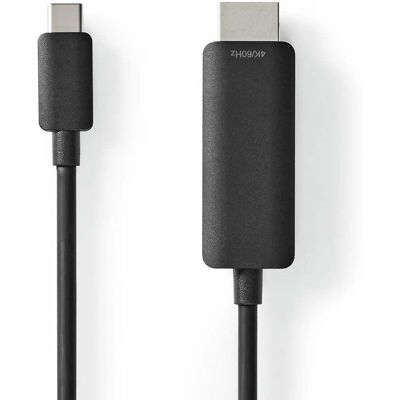 Nedis USB-C till HDMI-adapter - 4K, 1m, Nickel - Videokabeladapter Nedis USB-C till HDMI-adapter - 4K, 1m, Nickel - Videokabeladapter
