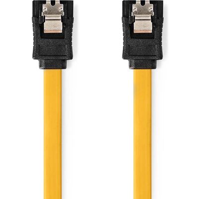 Nedis SATA Kabel - 0,5 m - Gelb - 7-polig - Flach - SATA Nedis SATA Kabel - 0,5 m - Gelb - 7-polig - Flach - SATA
