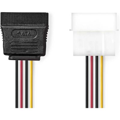 Nedis Malli CCGB73500VA015 - Virtalähde SATA-muunnokseen Nedis Malli CCGB73500VA015 - Virtalähde SATA-muunnokseen