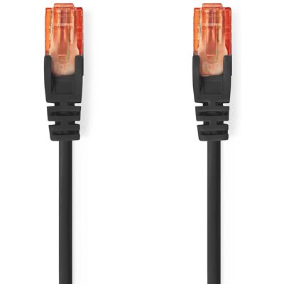 Nedis Modell CCGL85200BK100 - Nätverkskabel, 10m, Svart, CAT6 Nedis Modell CCGL85200BK100 - Nätverkskabel, 10m, Svart, CAT6