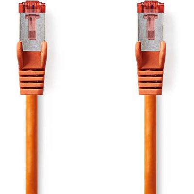 Nedis oranssi 2m Cat6 S/FTP Verkkojohto - Kotiverkko Nedis oranssi 2m Cat6 S/FTP Verkkojohto - Kotiverkko