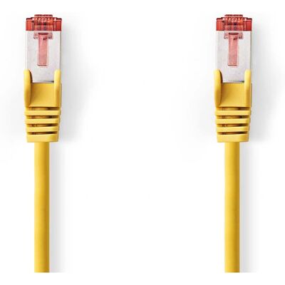 Nedis Röd Gul 10m Cat6 nätverkskabel - Kabel Nedis Röd Gul 10m Cat6 nätverkskabel - Kabel