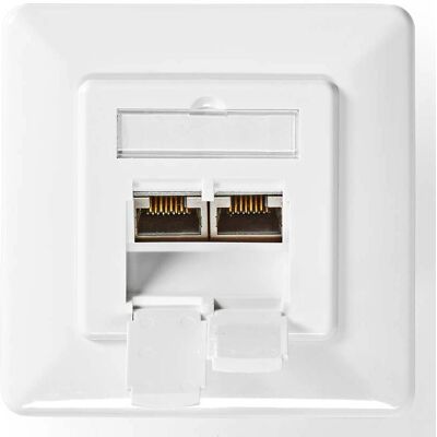 Nedis Netzwerk-Wandbox - 2 Ports - Elfenbein - Wandbox Nedis Netzwerk-Wandbox - 2 Ports - Elfenbein - Wandbox