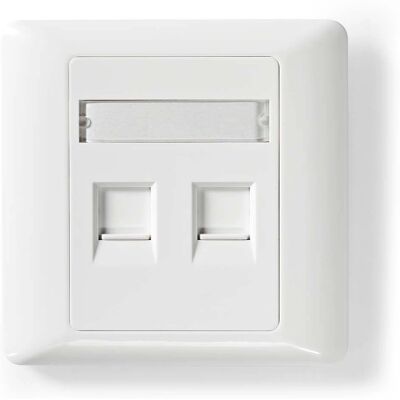 Nedis Weiße Zwei-Port Keystone Steckdosenbox - Netzwerk und Multimedia kompatibel Nedis Weiße Zwei-Port Keystone Steckdosenbox - Netzwerk und Multimedia kompatibel