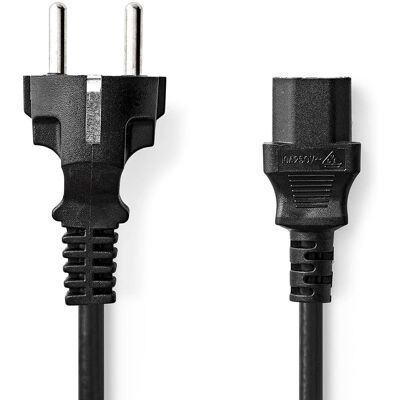 Nedis Strömkabel - 10 m, IEC-320-C13, Svart Nedis Strömkabel - 10 m, IEC-320-C13, Svart