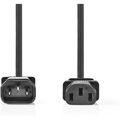 Nedis Kabel zasilający - IEC-320-C14 do IEC-320-C13 - 5 m - Czarny Nedis Kabel zasilający - IEC-320-C14 do IEC-320-C13 - 5 m - Czarny