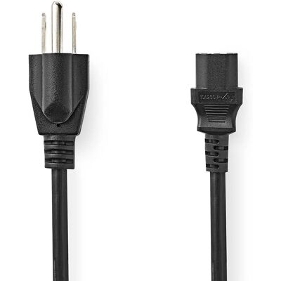 Nedis Stromkabel - 2m US-Stecker IEC-320-C13 - Kabel Nedis Stromkabel - 2m US-Stecker IEC-320-C13 - Kabel