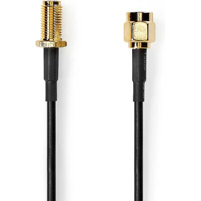 Nedis Modèle CSGL02010BK20 Câble coaxial - Rond, 2m, Noir Nedis Modèle CSGL02010BK20 Câble coaxial - Rond, 2m, Noir