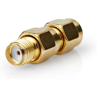 Nedis Adaptador SMA - Polaridade reversa - Revestido a ouro - 50 Ohm - Reto - Conector coaxial Nedis Adaptador SMA - Polaridade reversa - Revestido a ouro - 50 Ohm - Reto - Conector coaxial