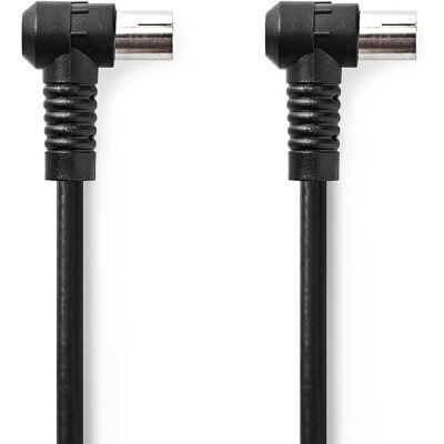 Nedis 1,5m Coaxiale Kabel - Nikkel Geplateerd, 120dB Afscherming Nedis 1,5m Coaxiale Kabel - Nikkel Geplateerd, 120dB Afscherming