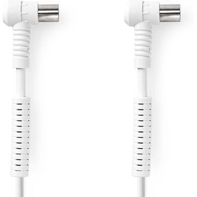 Nedis G50 5m Coaxiale Kabel - Coaxiale Kabel, Wit, 75 Ohm Nedis G50 5m Coaxiale Kabel - Coaxiale Kabel, Wit, 75 Ohm
