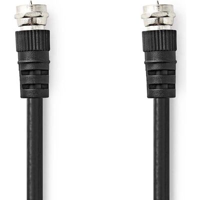 Nedis Modèle CSGL41000BK15 - Câble coaxial 1,5 m, Noir Nedis Modèle CSGL41000BK15 - Câble coaxial 1,5 m, Noir