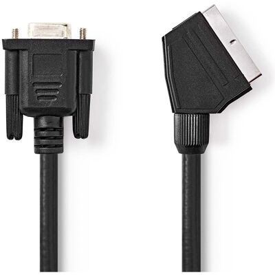 Nedis Malli CVGL31550BK20 - VGA/SCART Kaapeli 2m Musta Nedis Malli CVGL31550BK20 - VGA/SCART Kaapeli 2m Musta