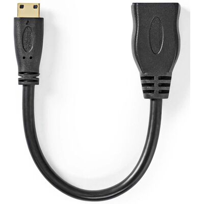 Nedis Malli CVGB34590BK02 Korkeanopeuksinen HDMI-kaapeli Ethernetillä - HDMI Tyyppi A (Standard), Tyyppi C (Mini) - Musta Nedis Malli CVGB34590BK02 Korkeanopeuksinen HDMI-kaapeli Ethernetillä - HDMI Tyyppi A (Standard), Tyyppi C (Mini) - Musta