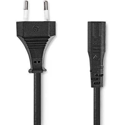Câble d'alimentation Nedis - 2 m - Noir - Type C Câble d'alimentation Nedis - 2 m - Noir - Type C