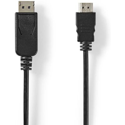 Nedis Modell CCGL37101BK20 2m DisplayPort till HDMI-Adapter - Videokabel Nedis Modell CCGL37101BK20 2m DisplayPort till HDMI-Adapter - Videokabel