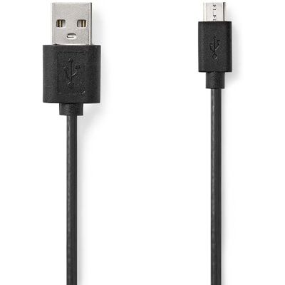 Nedis Modell CCGL60501BK10 USB-Kabel - USB 2.0, 1 m, Micro-B & USB-A, Schwarz Nedis Modell CCGL60501BK10 USB-Kabel - USB 2.0, 1 m, Micro-B & USB-A, Schwarz